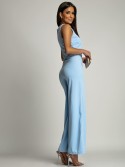 2-piece set, wide pants and blue blouse AZRHP3868